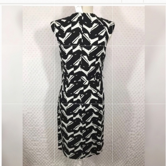 Premise Black and White Dress knee length Size 8 - Picture 2 of 6